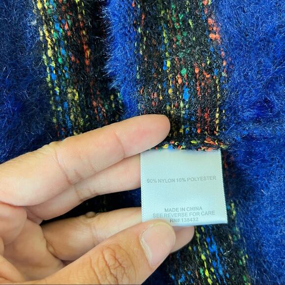 ModCloth Fuzzy Stripe Open Front Cardigan - Picture 7 of 7